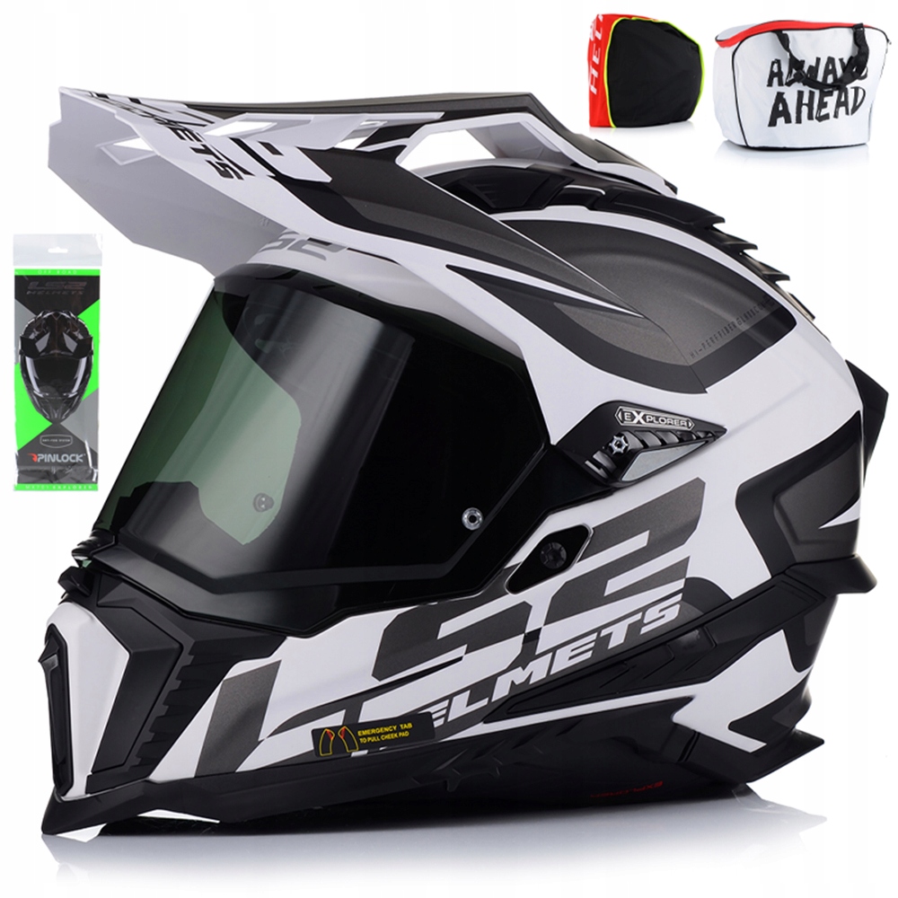 Motocyklová Prilba LS2 MX701 Explorer Cross Štvorkolka Atv Pinlock Tmavé Sklo