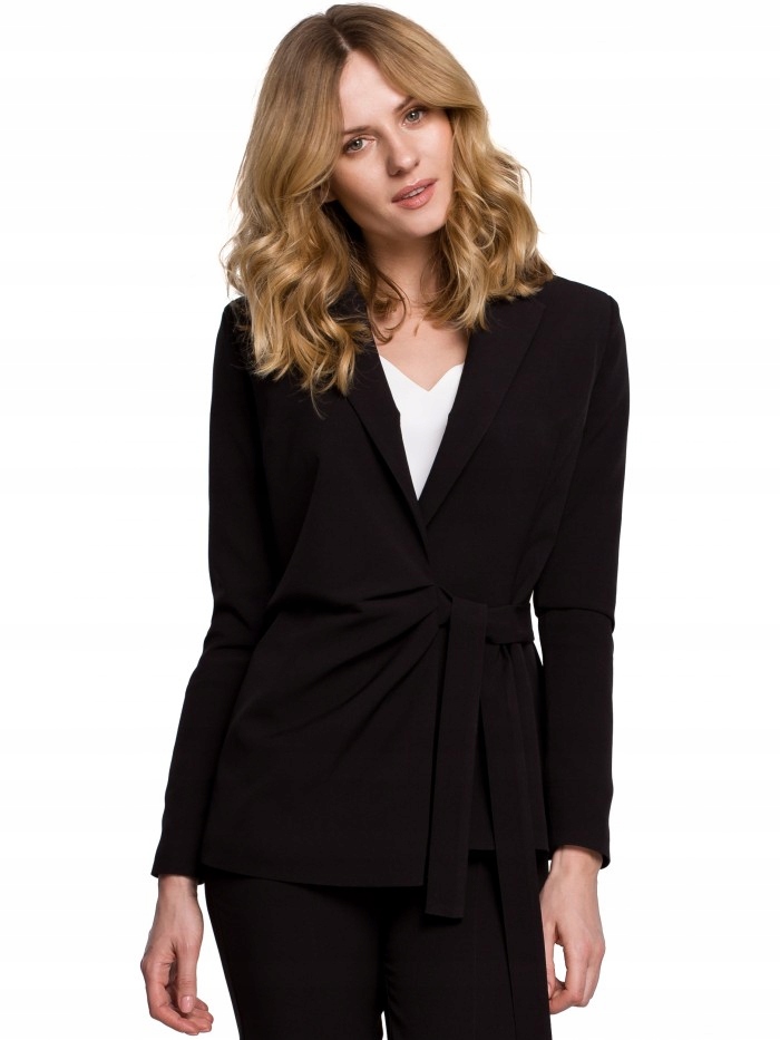 

Eu L K056 żakiet z wiązaniem na boku c