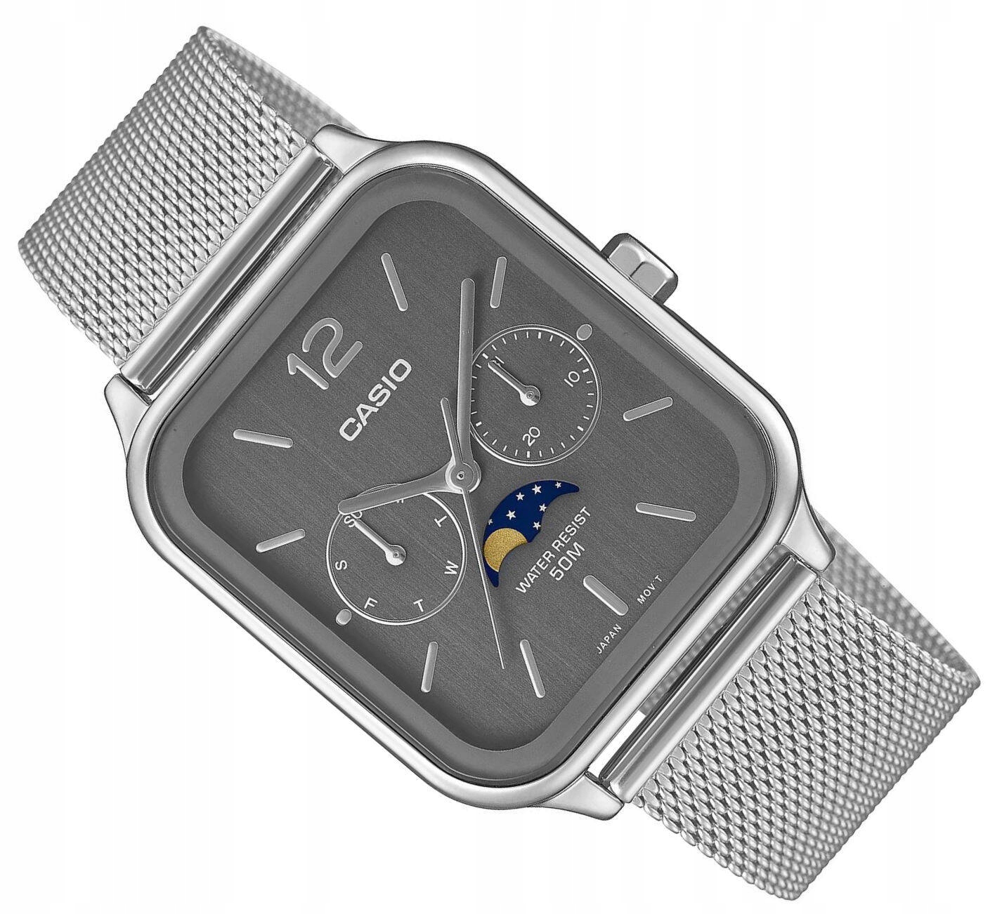 Pánské Klasické Vodotěsné Hodinky Casio MTP-M305 M -8AVER Fáze Měsíce