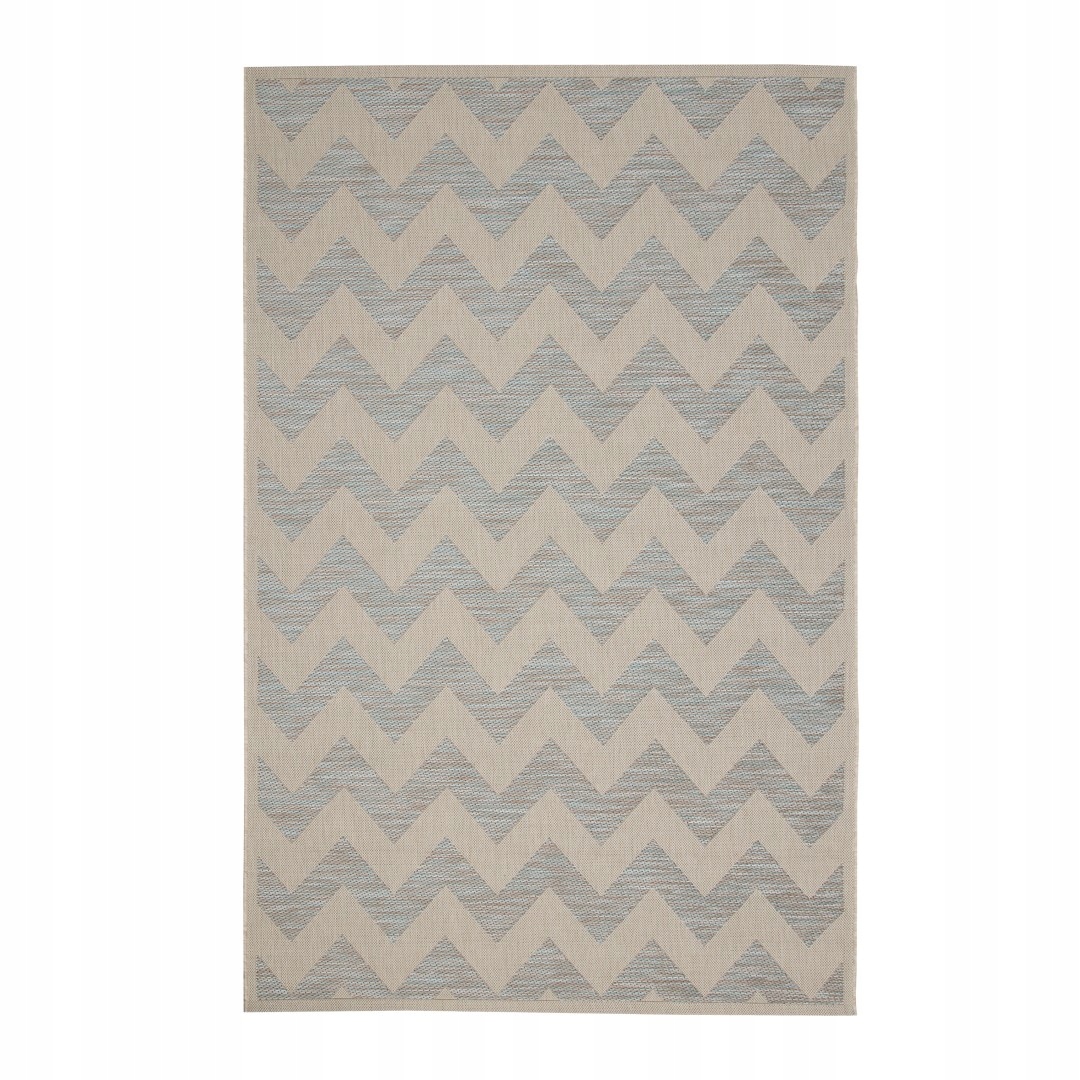 koberec Modern Chevron wool/ ice blue 160x230