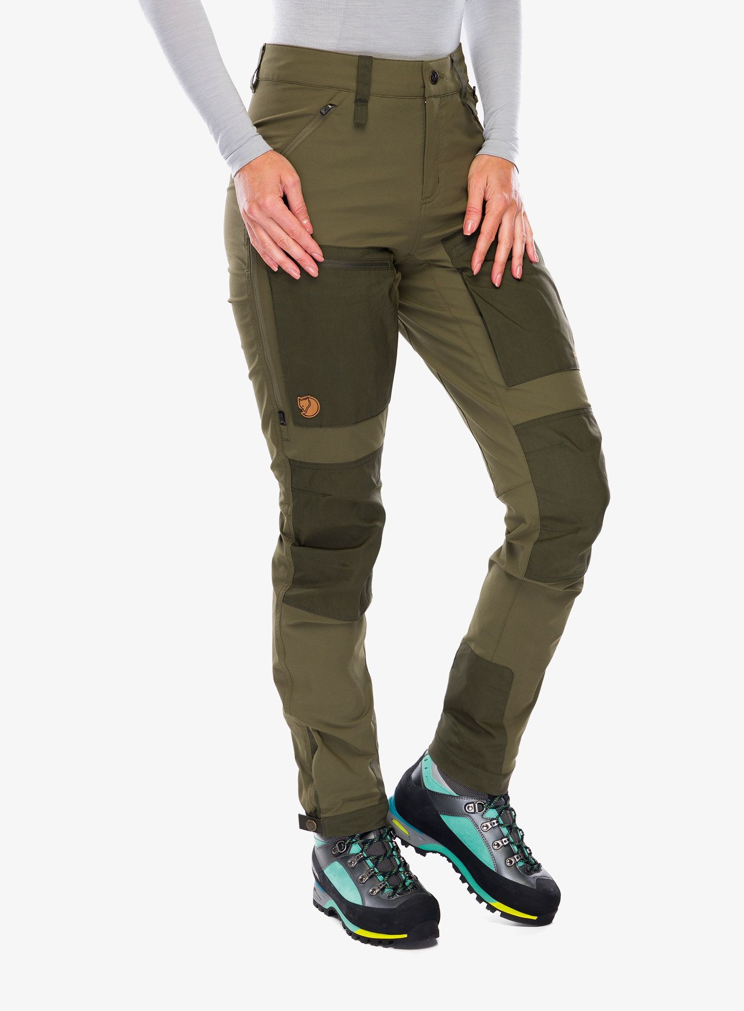 Spodnie trekkingowe damskie Fjallraven Keb Agile Trousers laurel green 38