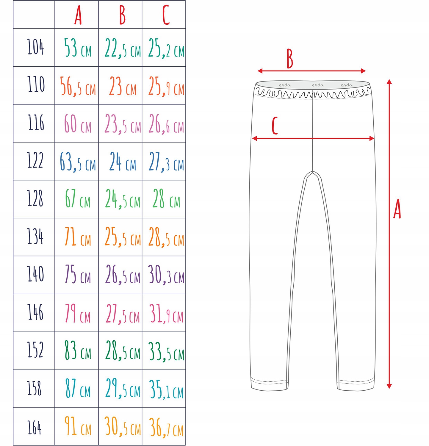 Legginsy dziewczęce leginsy getry dziecięce 140 Motyw kwiatowy różowe Endo Liczba sztuk w ofercie 1 szt.