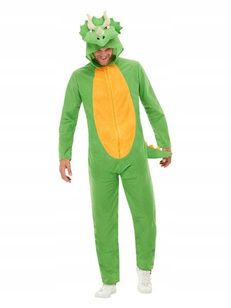 Kostým Dinosauří Kombinéza Dinosaurus Zelená