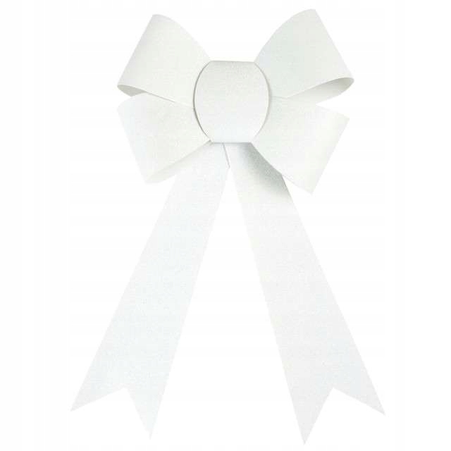 

Dekoracja Kokarda brokatowa Świąteczna duża 29 cm