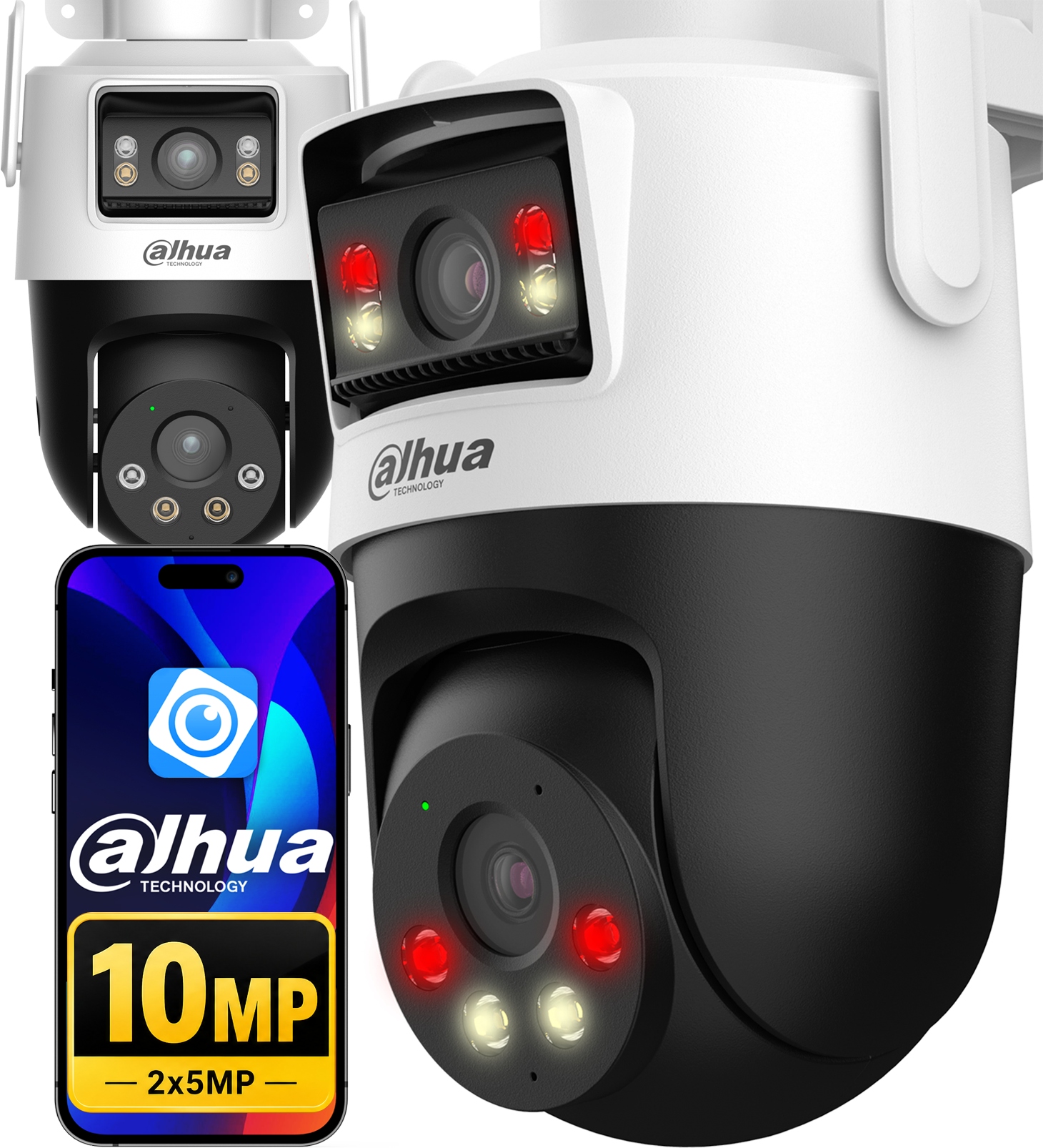 Wi-fi Kamera Dahua 10MP Venkovní Otočná Dual Lens Ai Full Color Audio