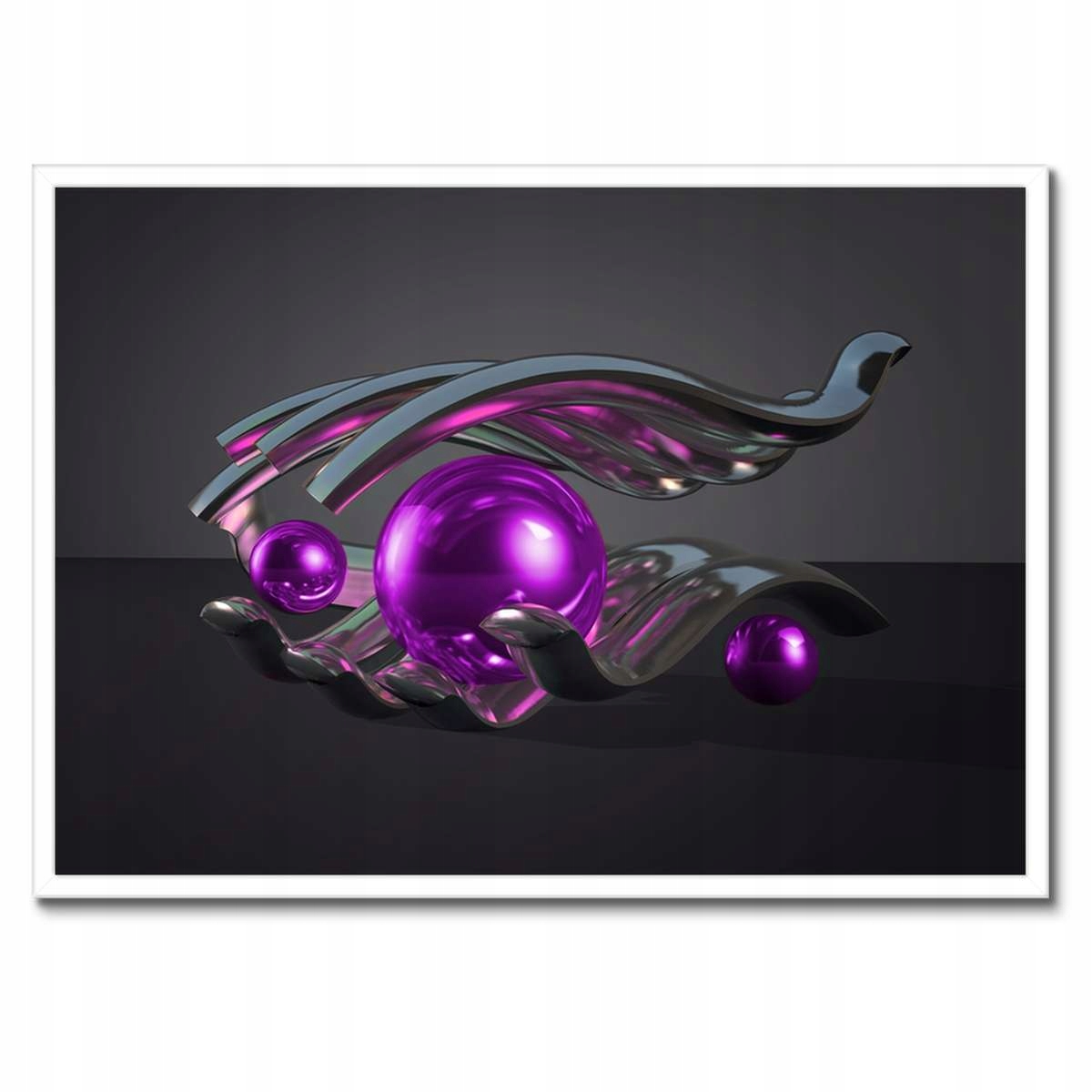 Plakáty v rámu 70x50 Fialové koule
