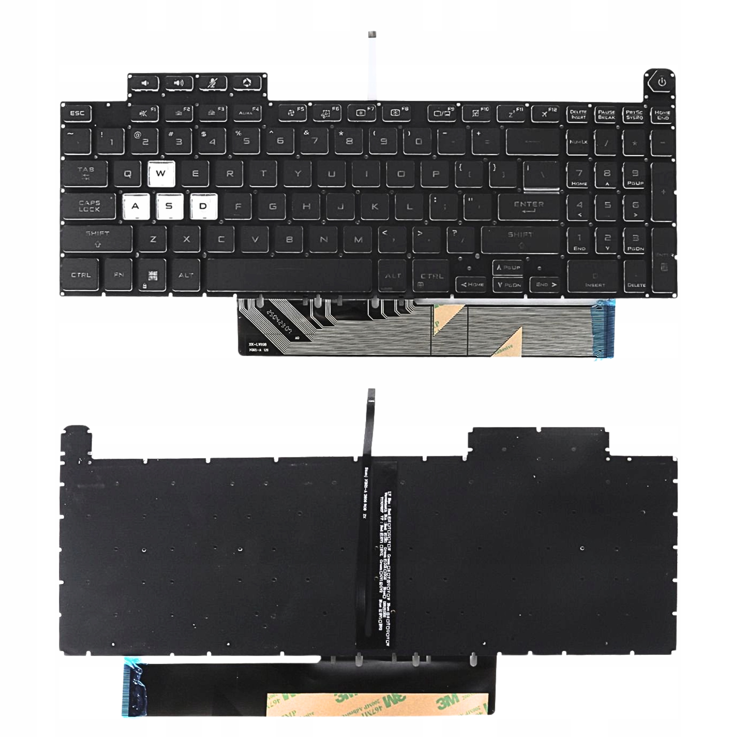 Klawiatura Do Asus Tuf Gaming A15 F15 F17 A17 FA507 FX507 FX707 FA707 Led