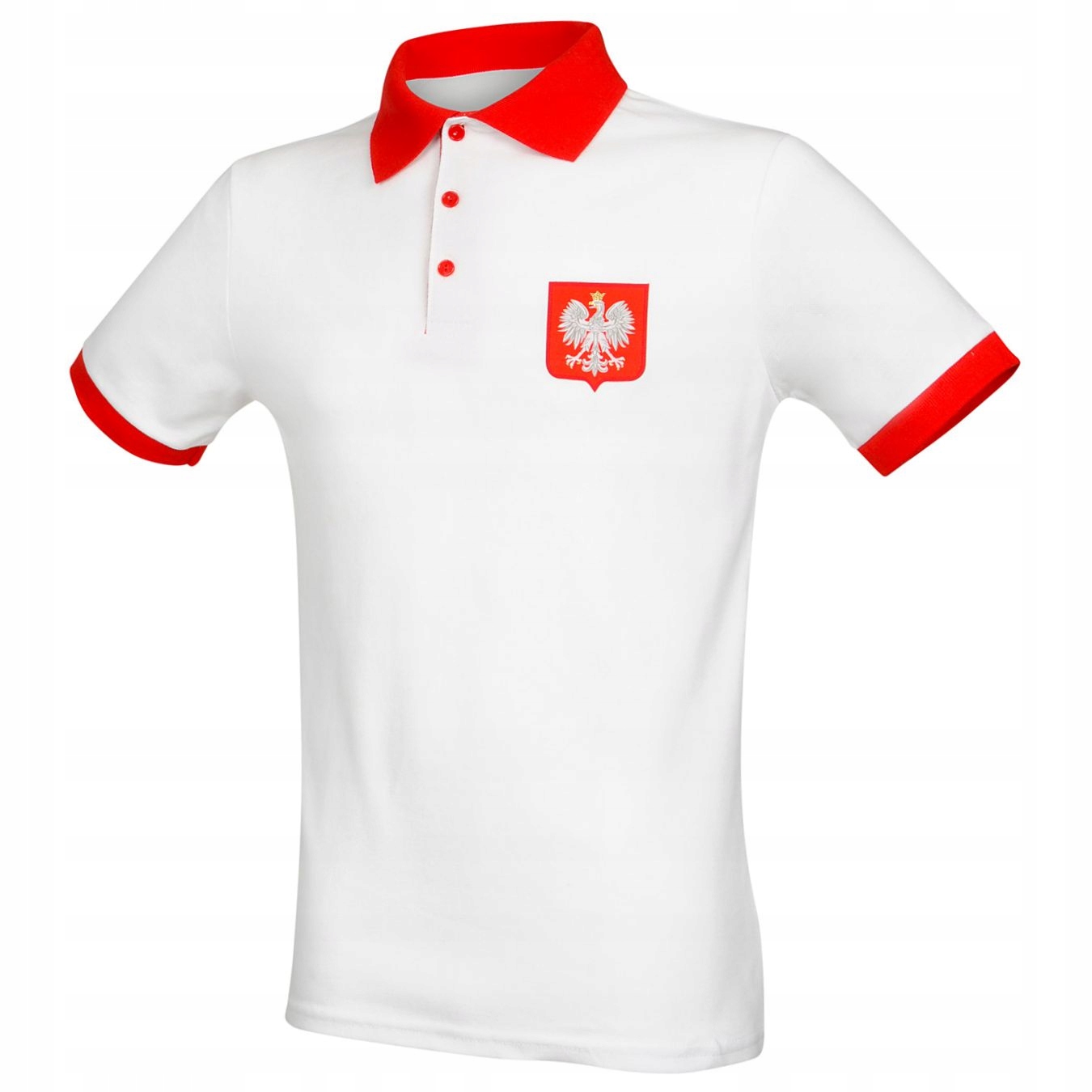 Koszulka polo Polska biało-czerwona XXL! Kod producenta 45717