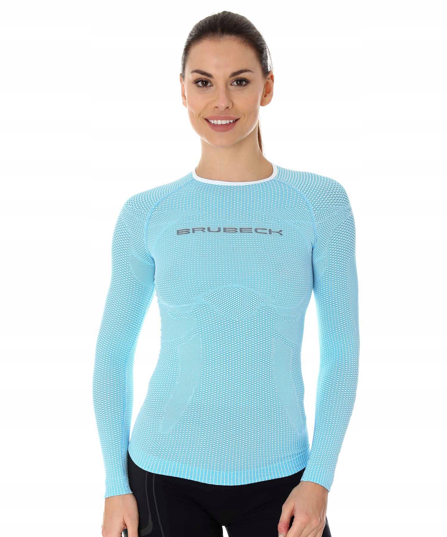 Koszulka damska 3D Run Pro z długim rękawem Brubeck błękitny XL