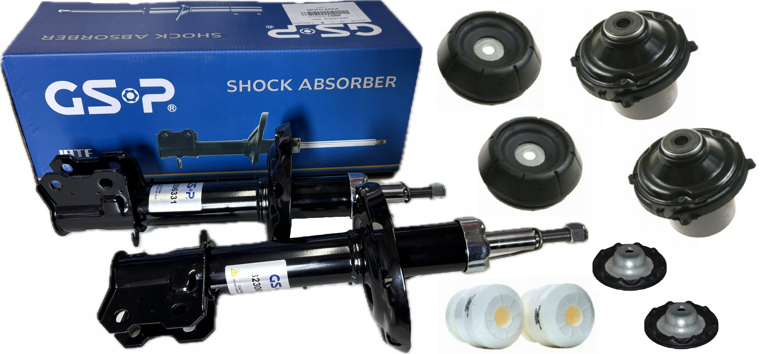 2x Gsp Tlumiče Odrazů Polštáře Talíře Meriva A Corsa Combo Na Přední Straně