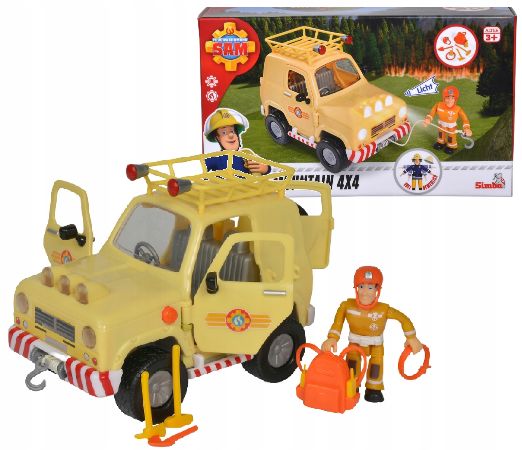

Strażak Sam Jeep ratunkowy 4x4 Straży Górskiej