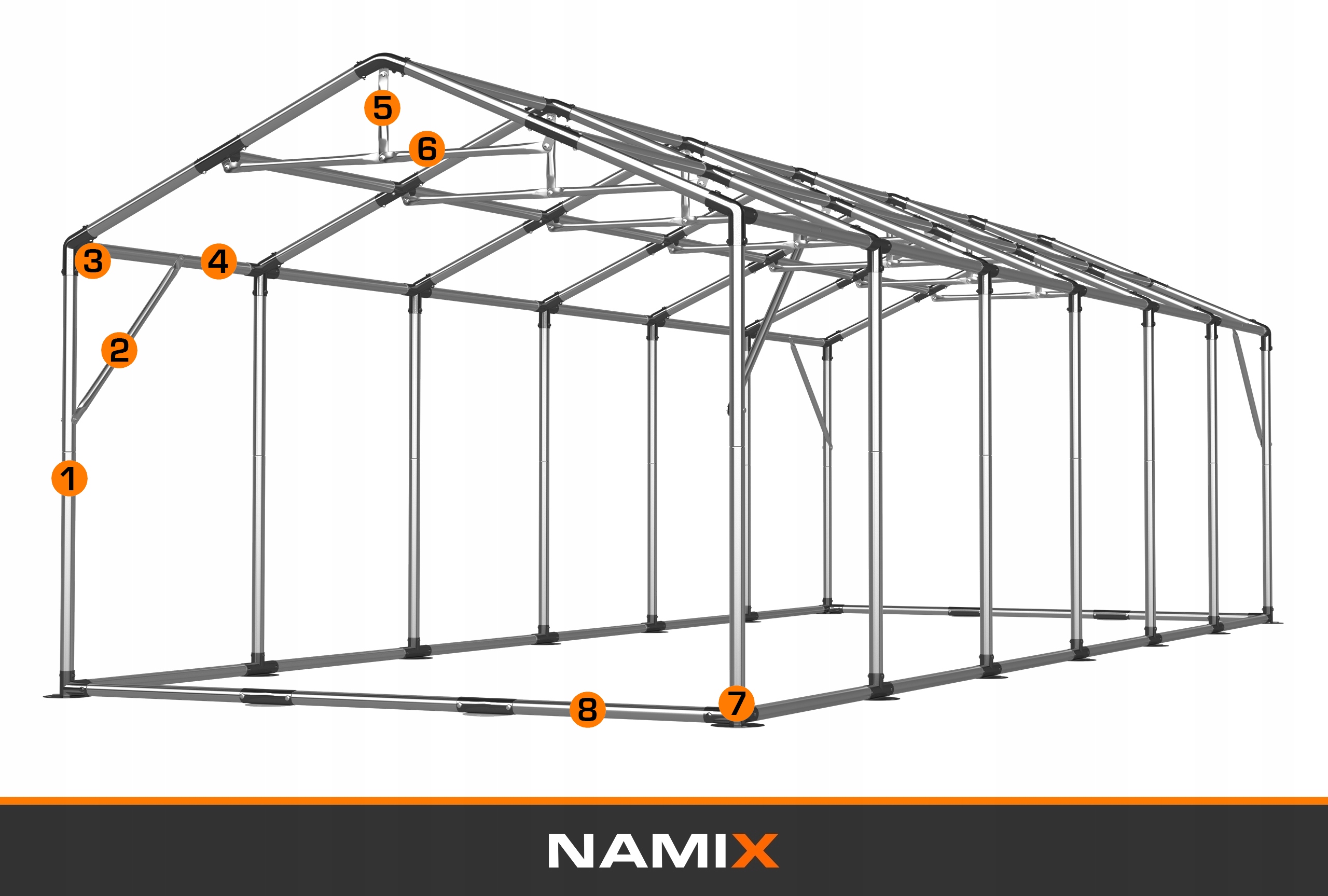 Namiot PRESTIGE 6x12 [3m] imprezowy RÓŻNE KOLORY Producent NAMIX