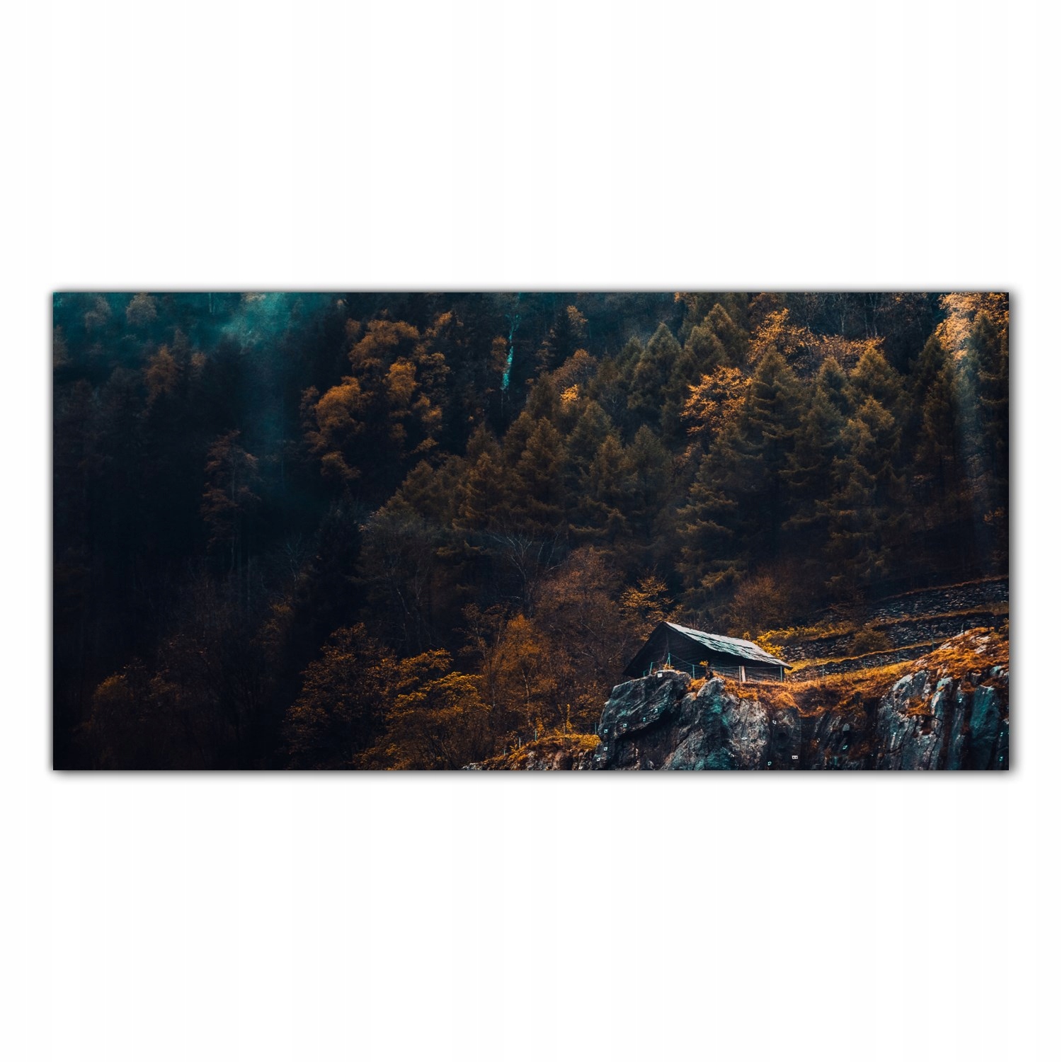 Hory Chata Krajina 140x70 Panel sklo do kuchyně