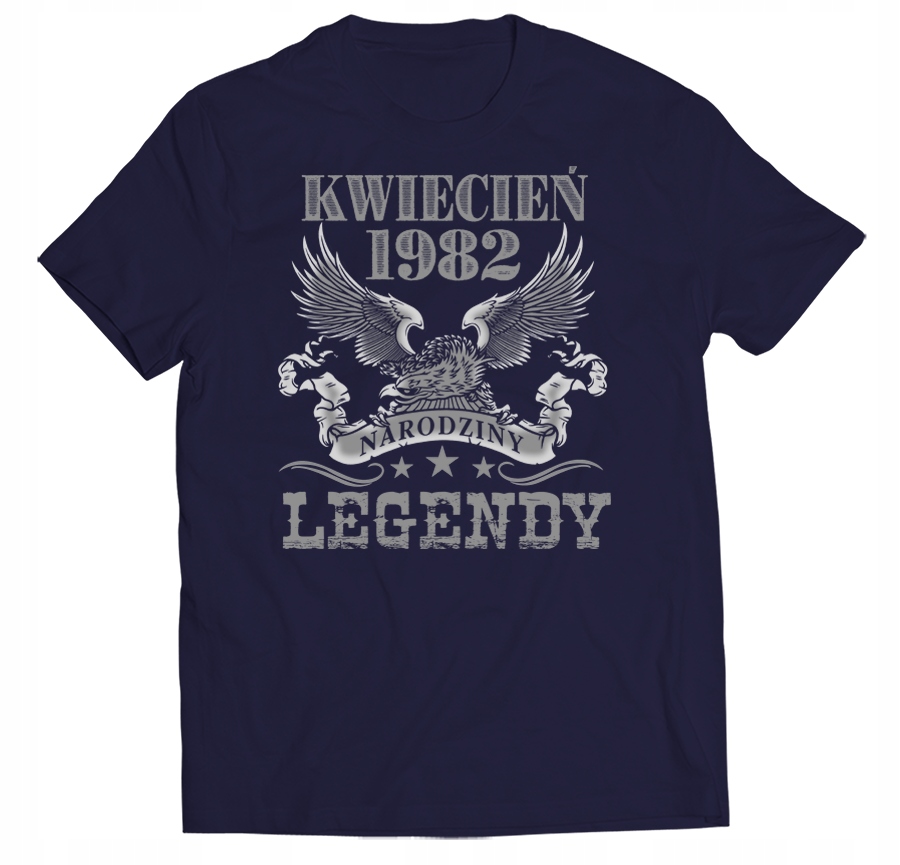 

Koszulka Na 40 Urodziny Kwiecień Orzeł 1982 L