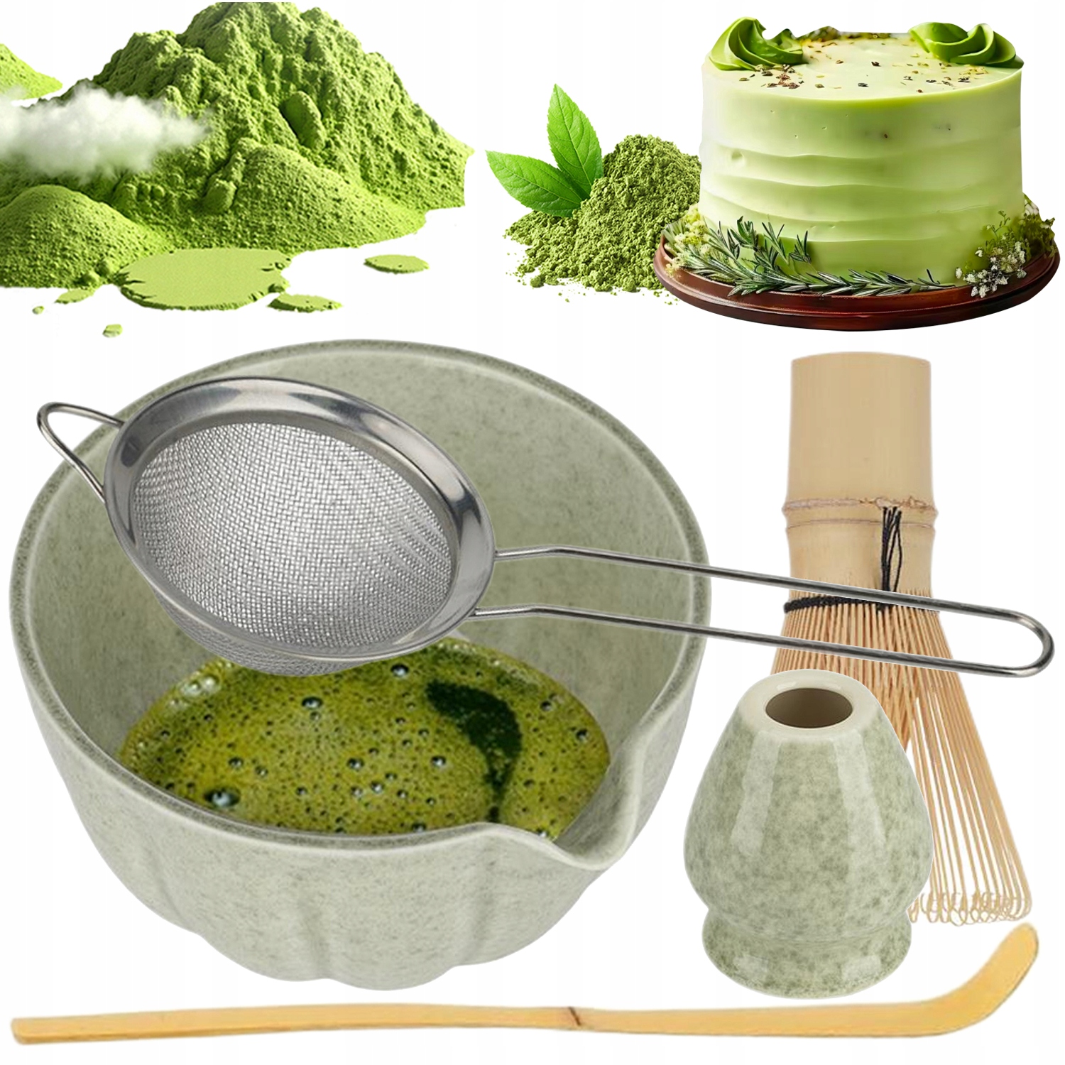 Sada Pro Matcha Keramika+bambus Bez Olova A Bez Toxicity