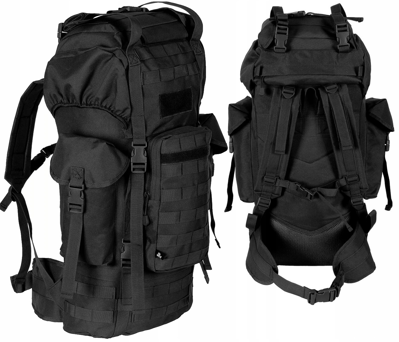 Velký batoh Bw Molle hliníkový rám 65 l černý