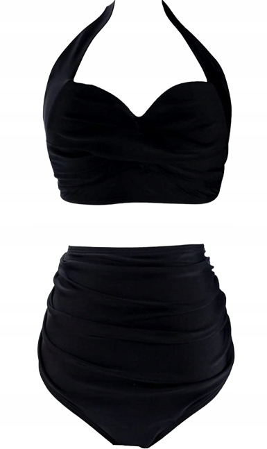 PodyDot Dwuczęściowy strój kąpielowy r.XXL czarny Kolekcja Strój dwuczęściowy