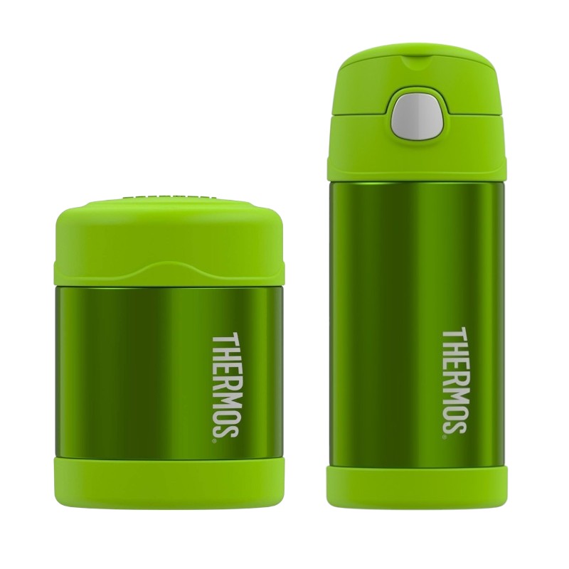 Lunchbox pro dítě Termos dětský set Thermos Funtainer green 335 ml
