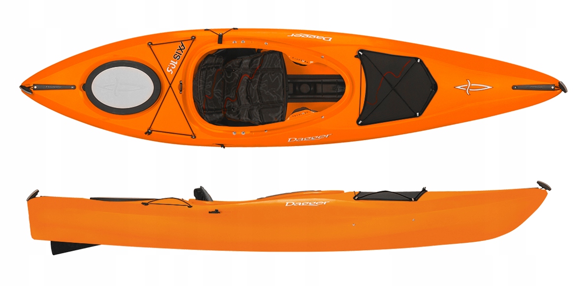 Jednoosobowy Kajak Turystyk Hybrydowy Axis E 10.5 Dagger Jezioro Rzeka Skeg