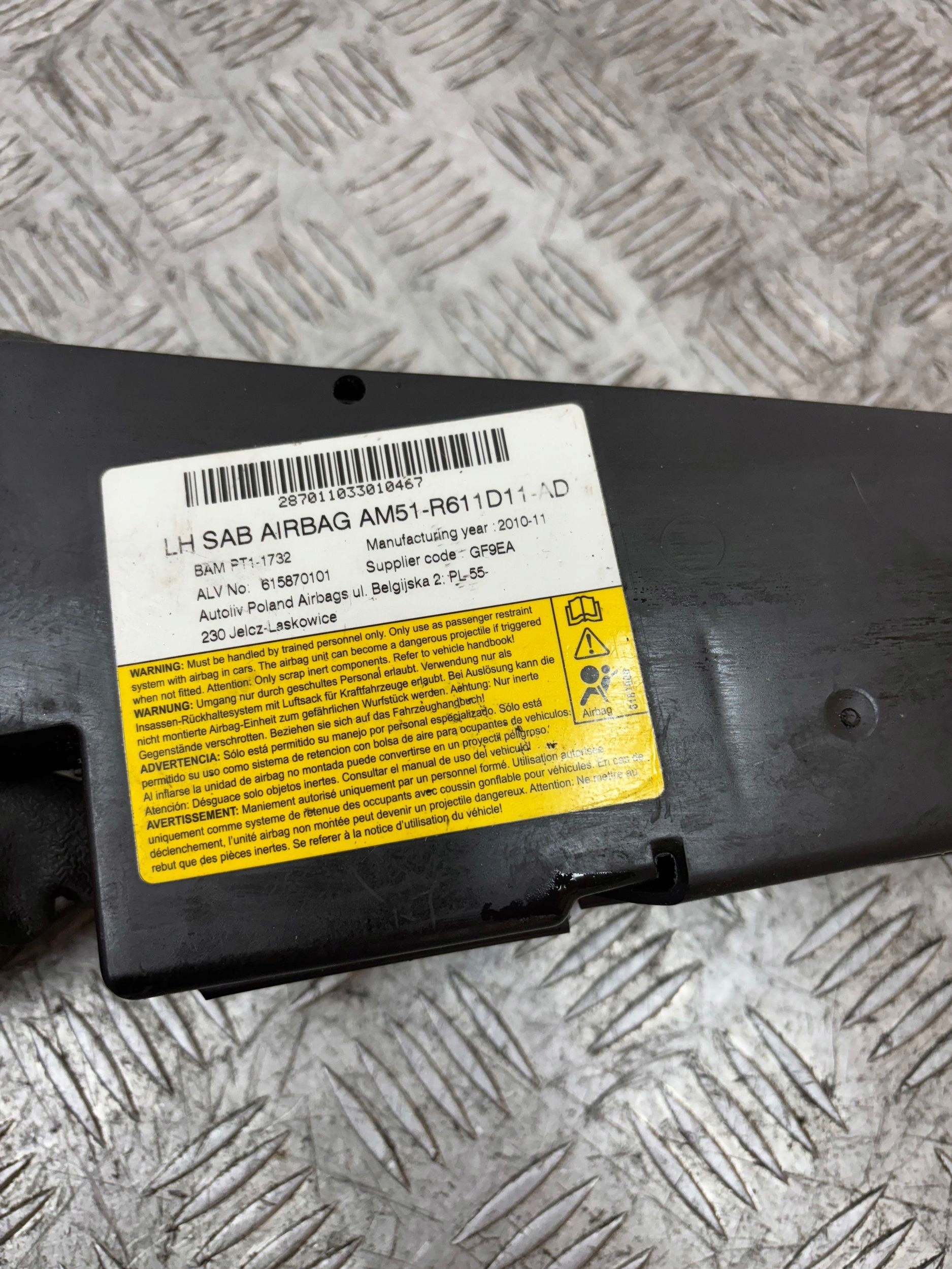 airbag seat airbag left FORD C-MAX MK2 10