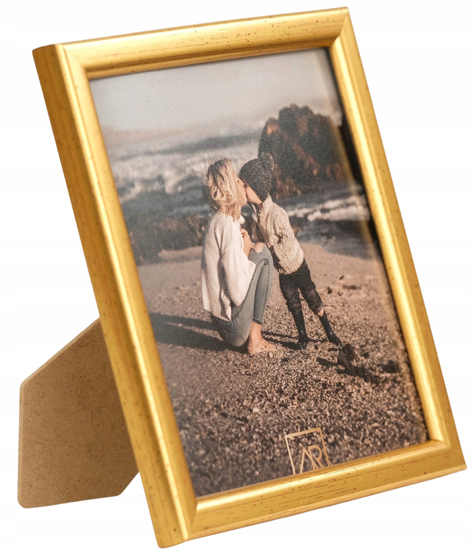 

Ramka na zdjęcie, kwadratowa 15x15 złota, gold