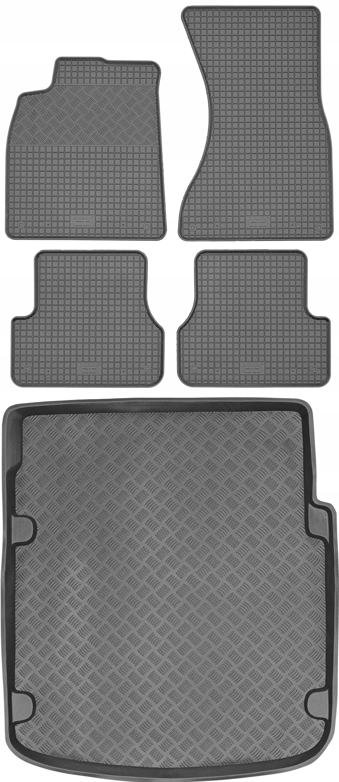 Audi A7 I 4G8 Sportback 2010-2017 Sada Gumové rohože rohož