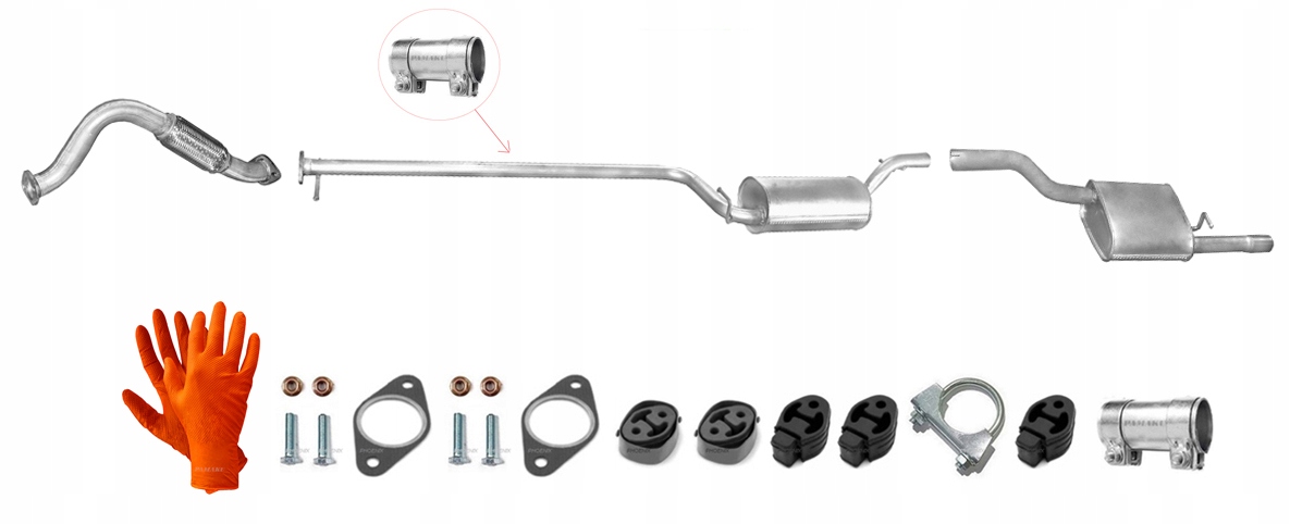 Ford Focus MK1 1.8i 16V 85 kW (1998-9/2004) Kombi Výfukový Systém