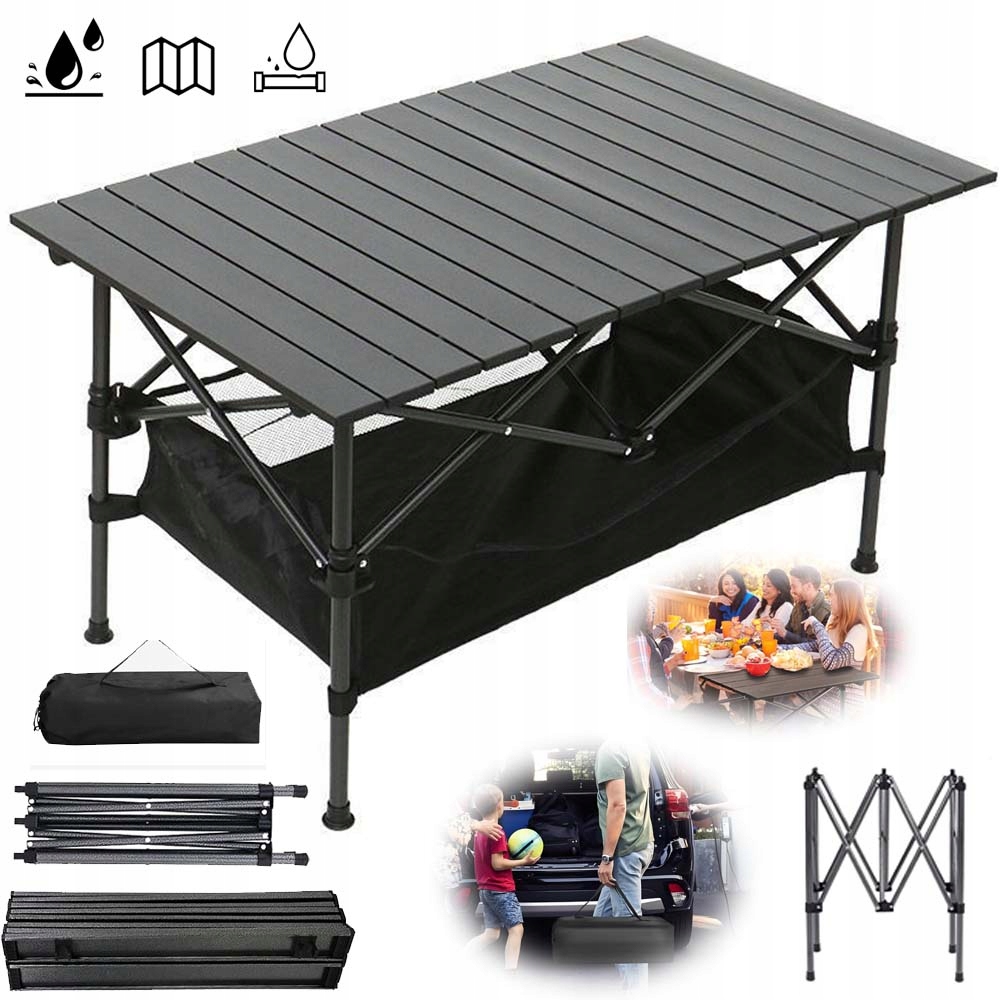 Turystyczny Kempingowy Ogrodowy Składany Przenośny Stół Nośność 220 Funtów