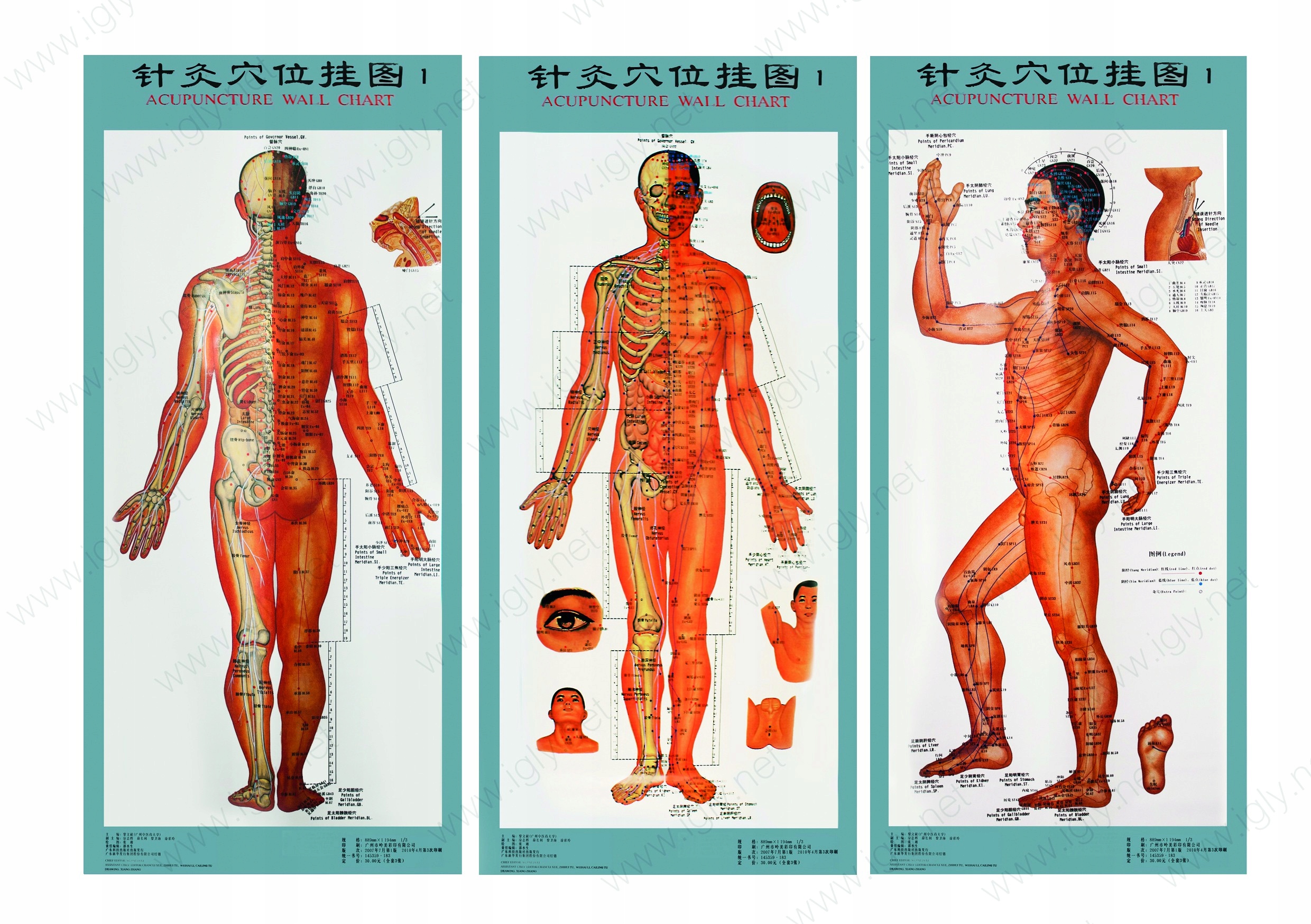 

Plakaty Punkty i meridiany zestaw 3 szt.