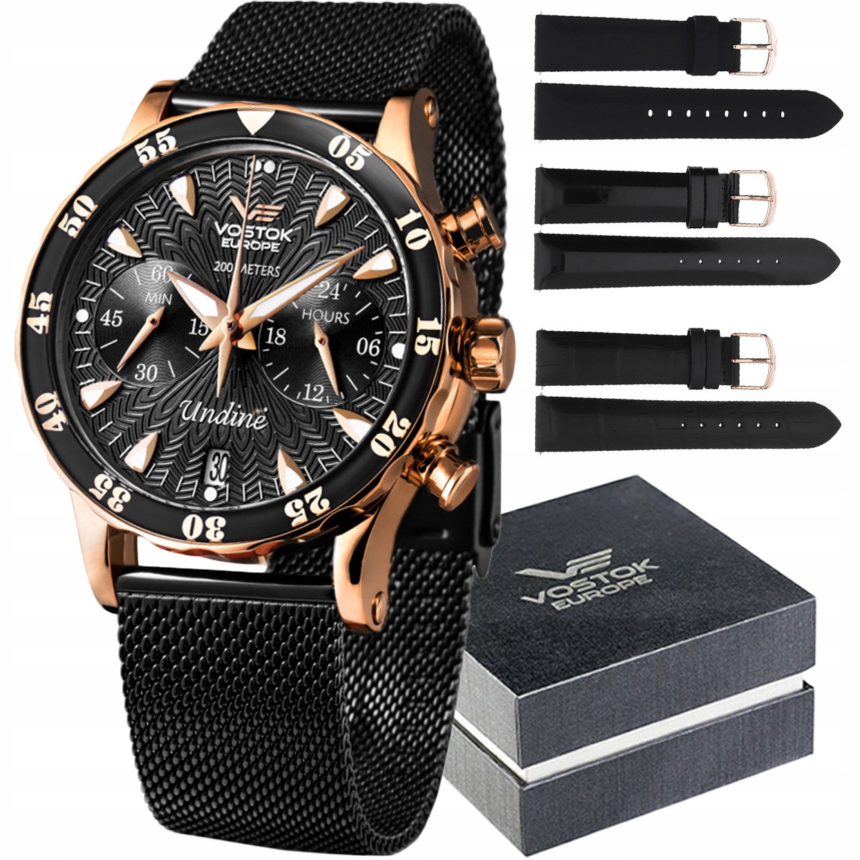 Dámské hodinky Vostok Europe VK64-515B568B1 černé