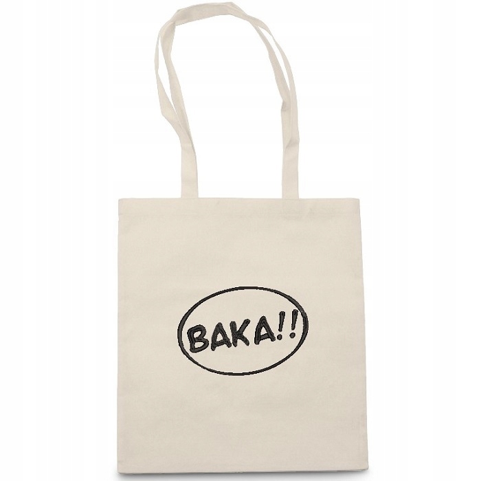 

Torba bawelniana Eko ecru Manga Baka Anime