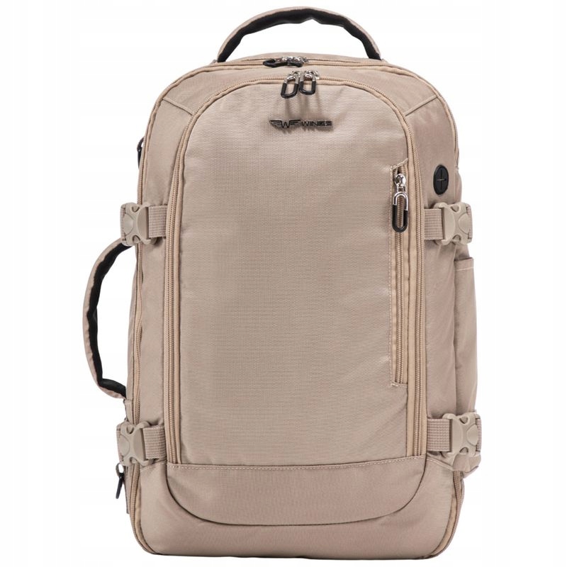 Plecak turystyczny Wings SKY001 Mini 20-40 l beżowy torba plecak