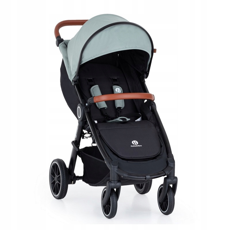 Petite&mars Wózek Street+Air Oak Iron Green