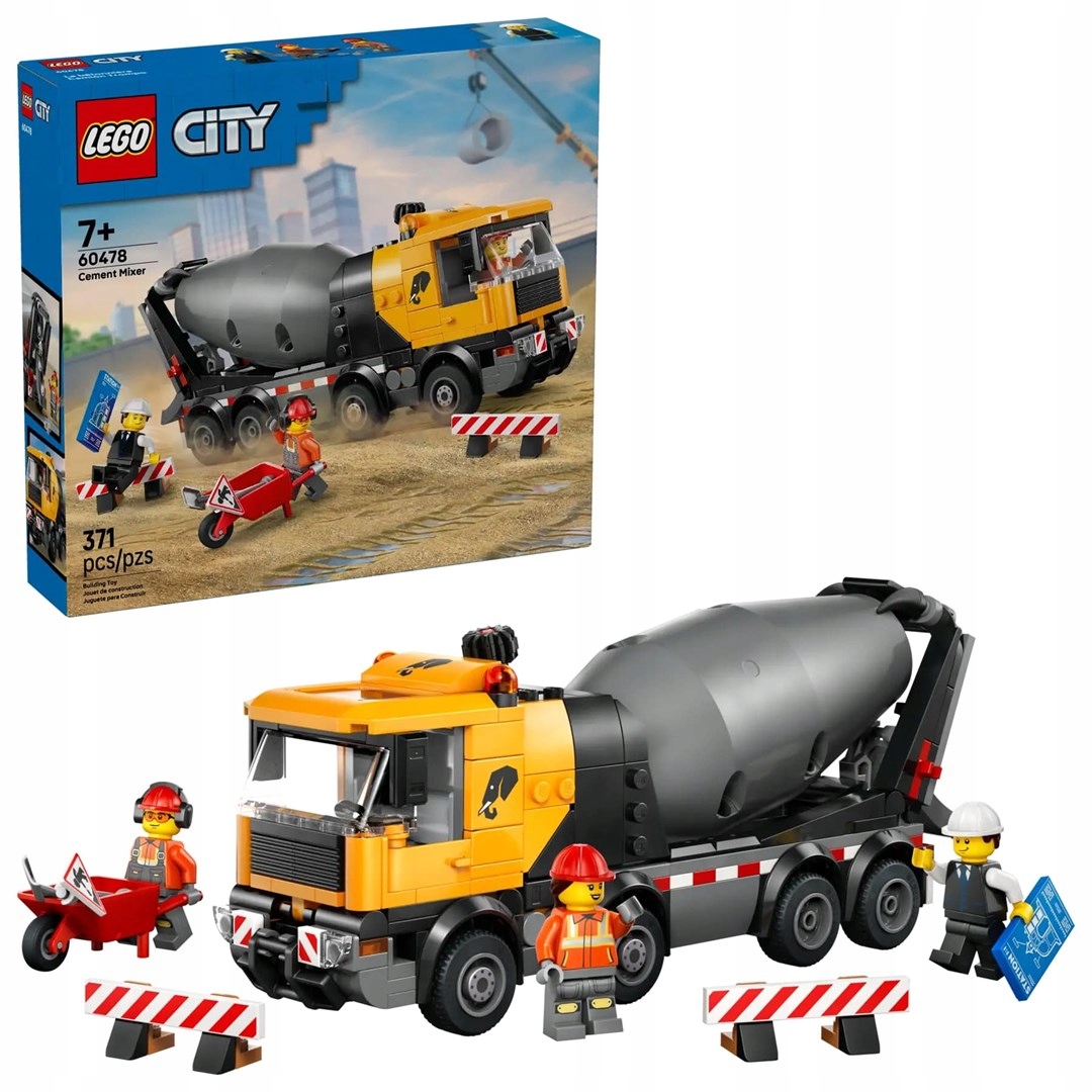 Lego City 60478 – Domíchávač Betonu