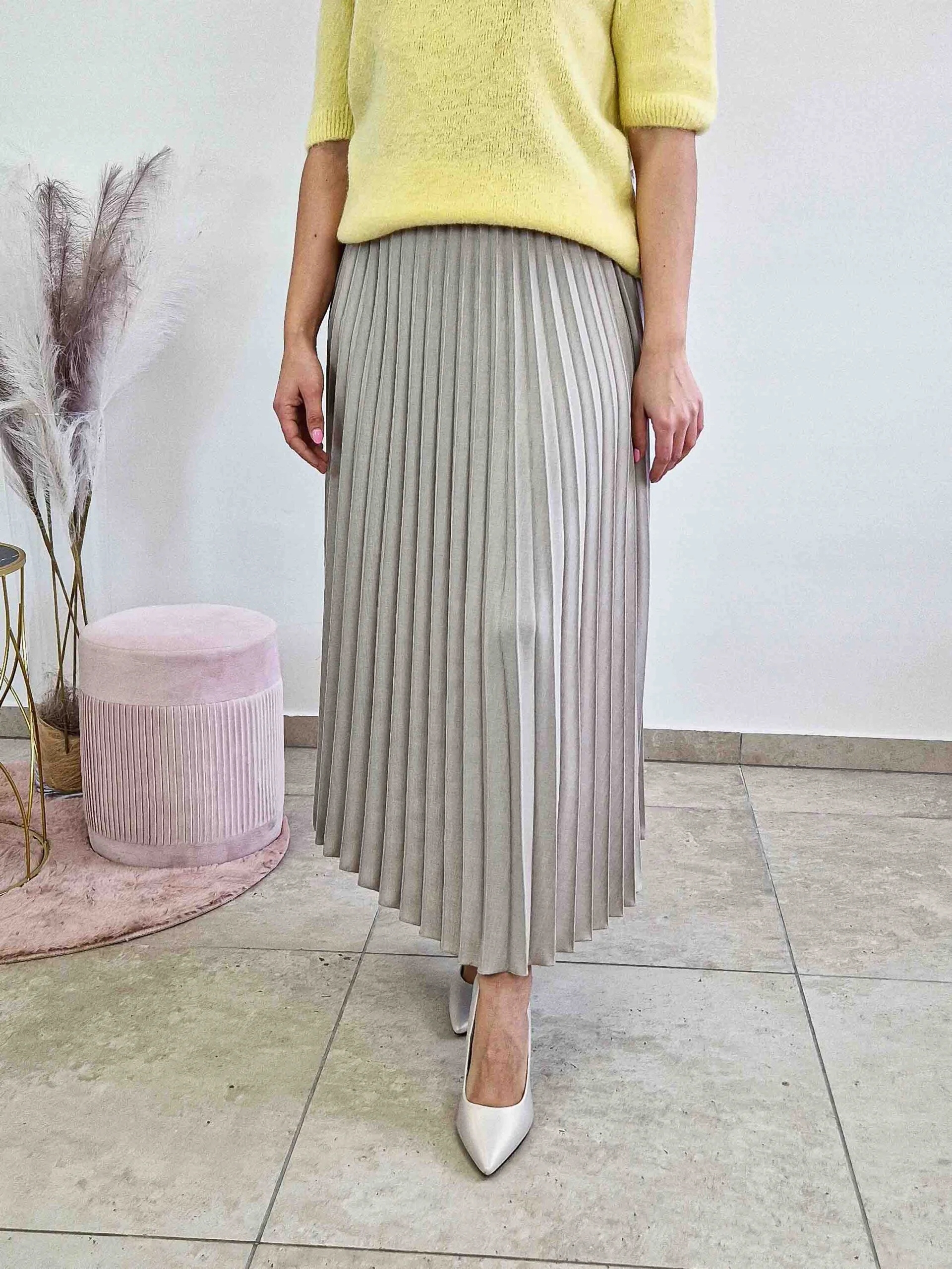 Dlouhá Sukně Maxi Plisovaná Uni