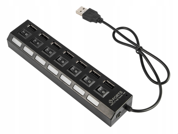 Hub 7 portów rozdzielacz rozgałęźnik switch