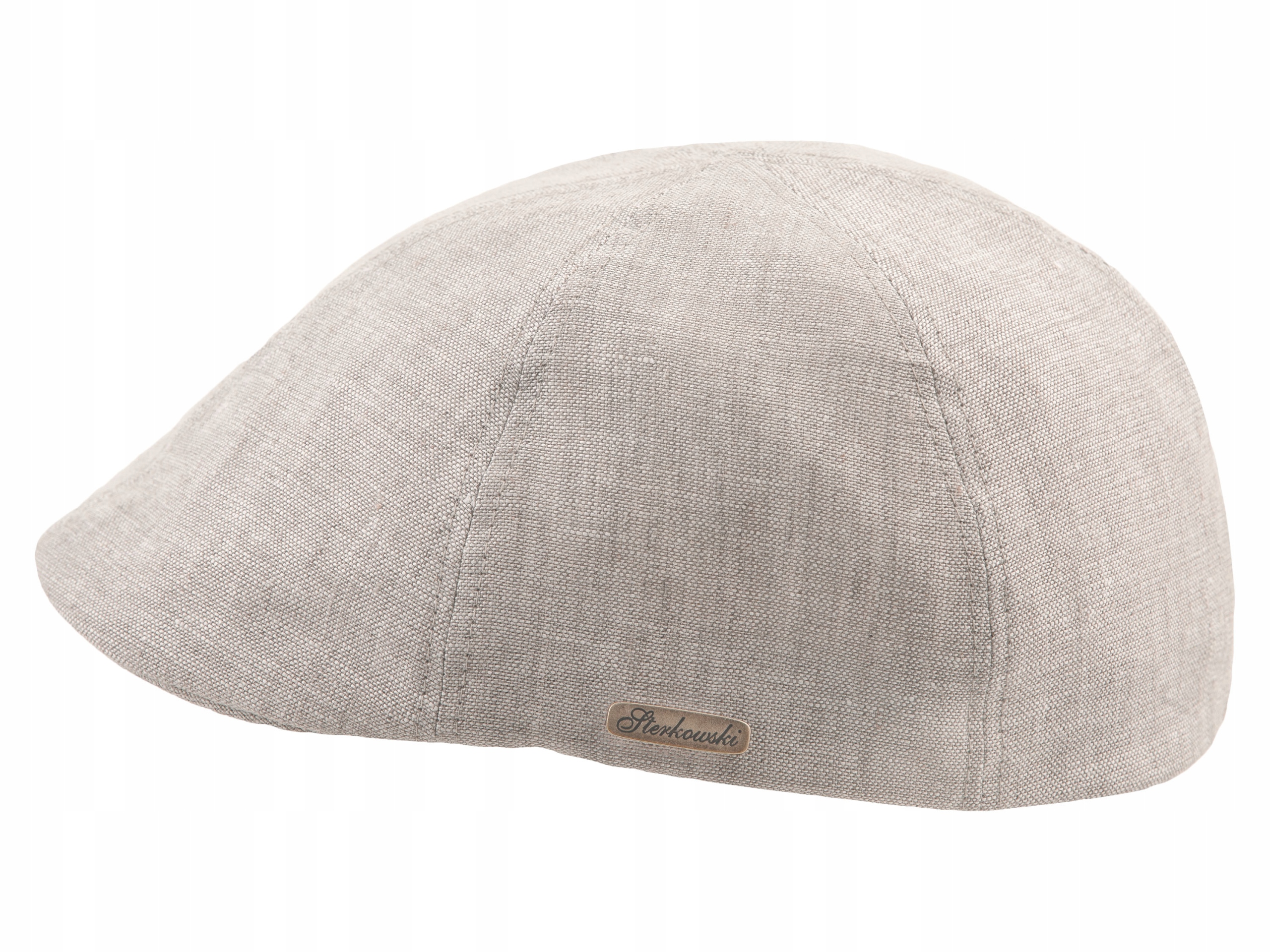 

Przewiewny Lniany Kaszkiet Duckbill Beżowy 55CM