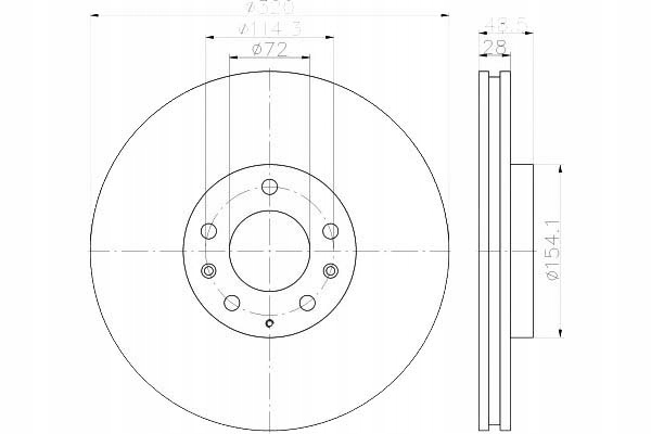 TARCZE HAMULCOWE 2SZT MAZDA PRZÓD CX-7 CX-9 07- TE Liczba tarcz w ofercie 2
