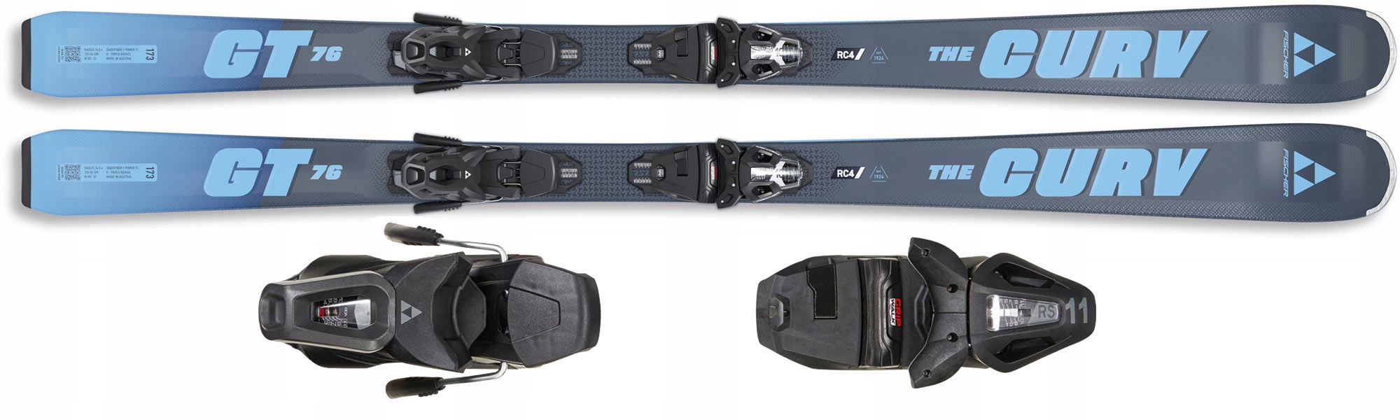 Fischer 2026 Narty Zjazdowe The Curv Gt 76 Tpr RS11 Pr A09524 drewno 173