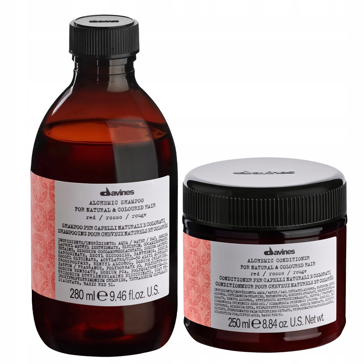 Davines Alchymická sada pro červené vlasy šampon kondicionér Red