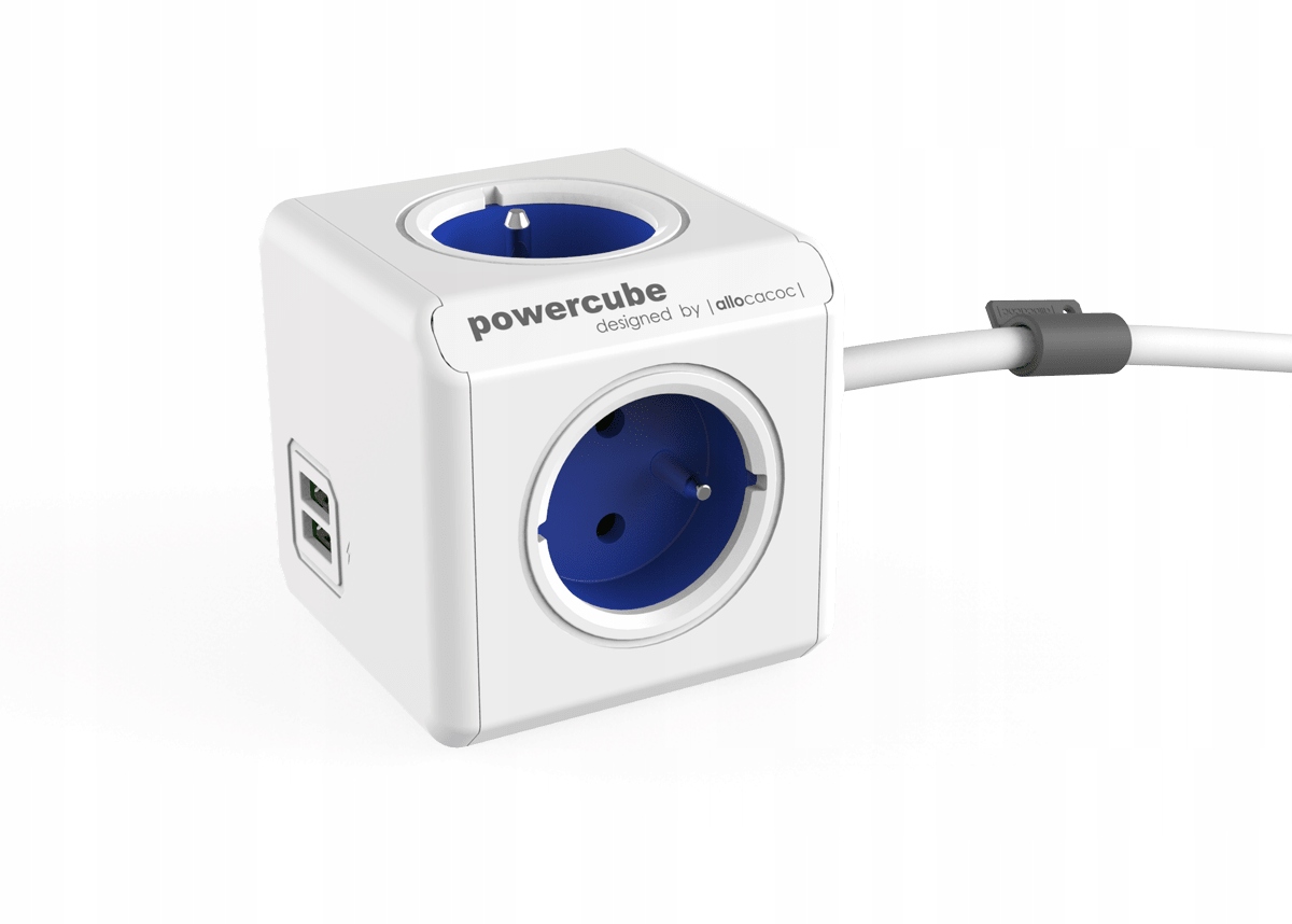 Przedłużacz PowerCube Extended USB 1,5m Niebieski