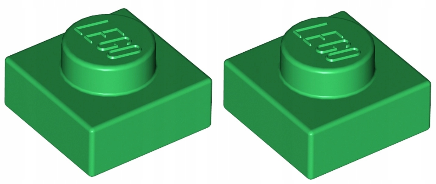 

Lego Płytka 1x1 Zielona/Green (3024/302428) 2szt