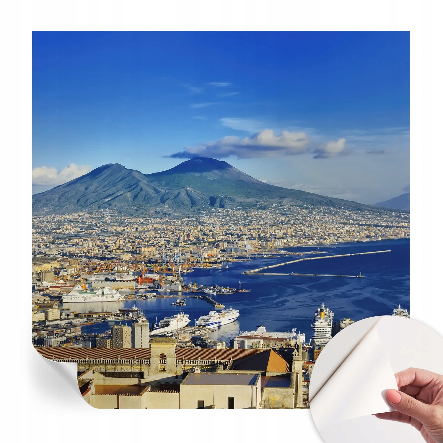 Dekorativní Samolepicí fototapeta do ložnice Přímořská panorama 250x250