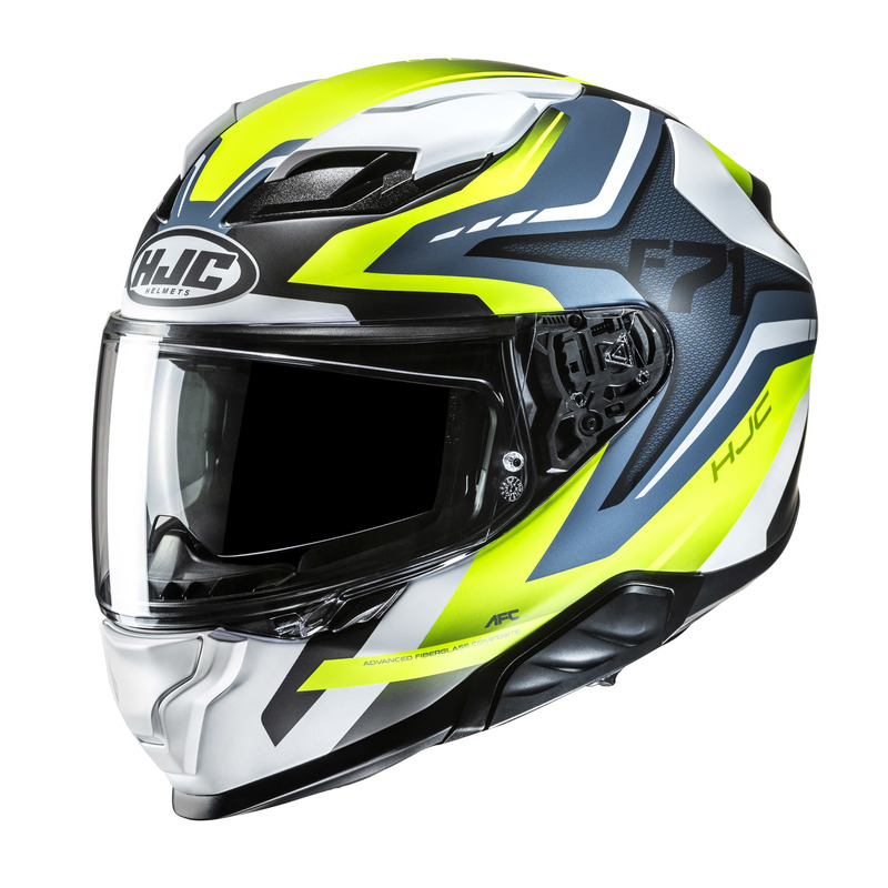 Motocyklová Prilba Hjc F71 Fes Yellow Blue S