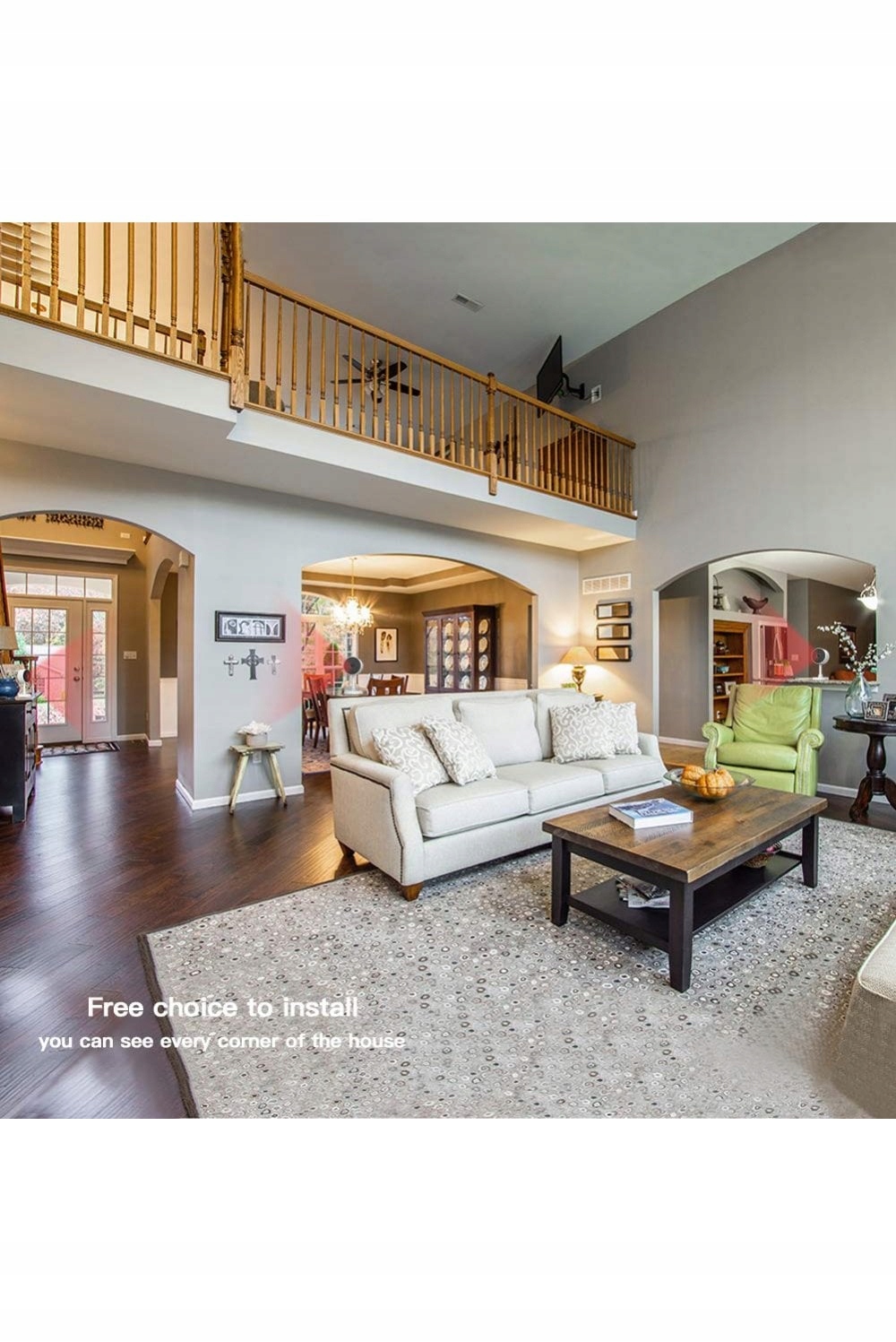 INTELIGENTNA KAMERA WIFI WEWNĘTRZNA HD-TVI WOOX R4071 2 Mpx ALEXA GOOGLE Typ kamery kolorowa