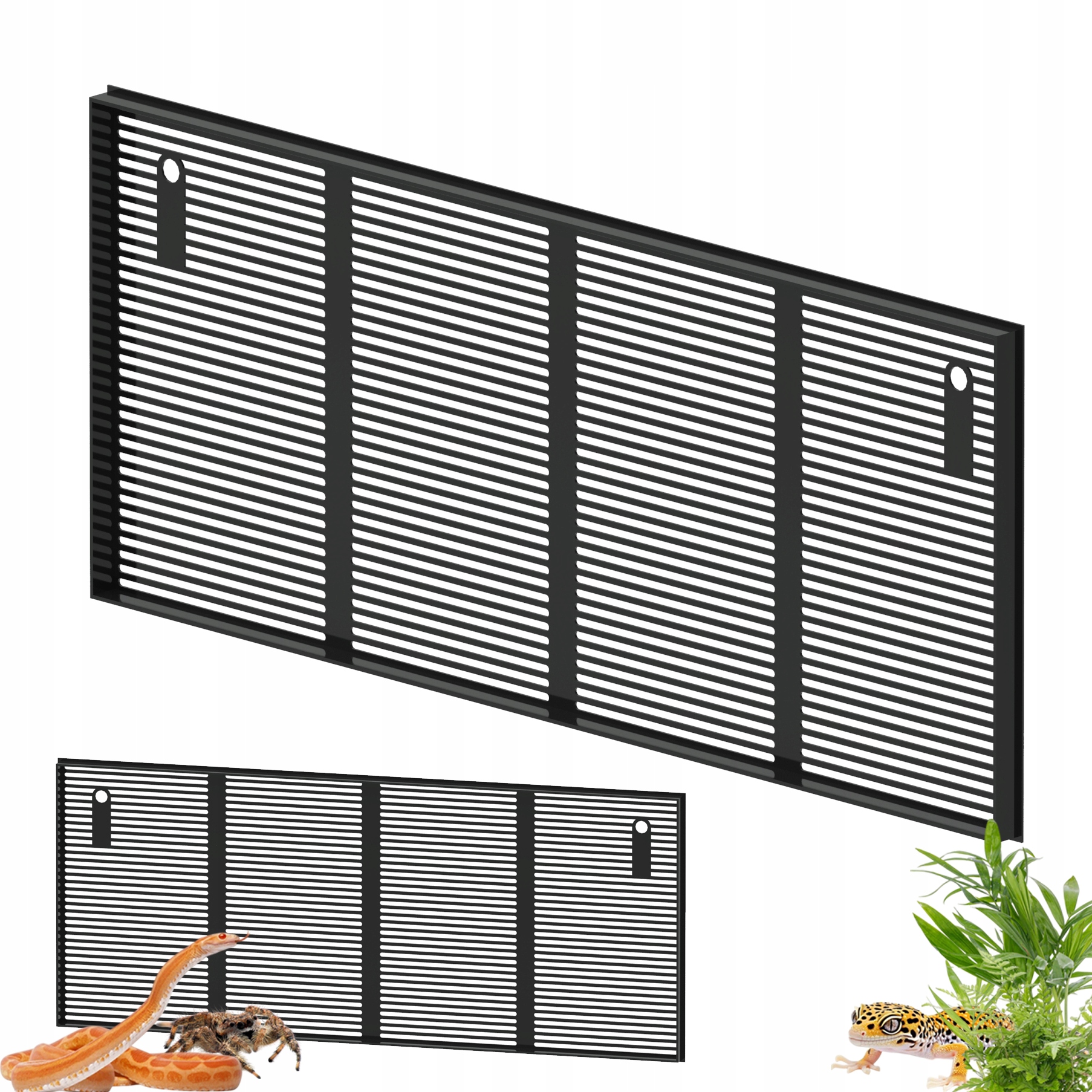 Levně Otvor do terária, mřížka 60 x 25 cm otvory – ventilační mřížka