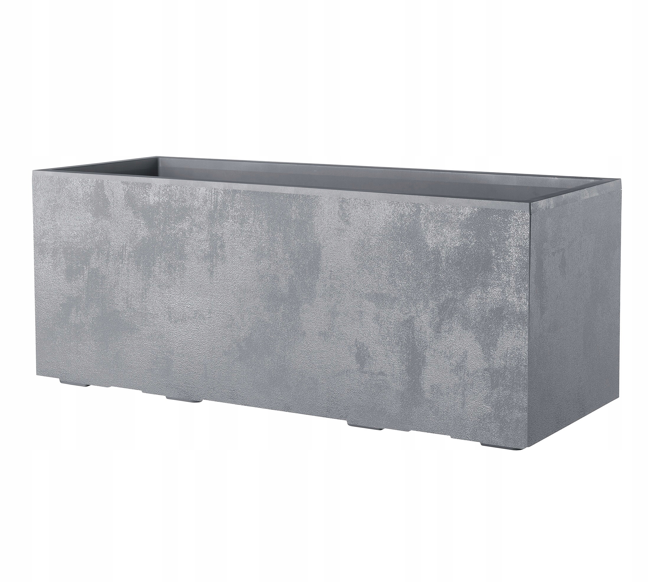 Donica duża Doniczka Prostokątna 99cm Deroma Millennium Szara na kółkach