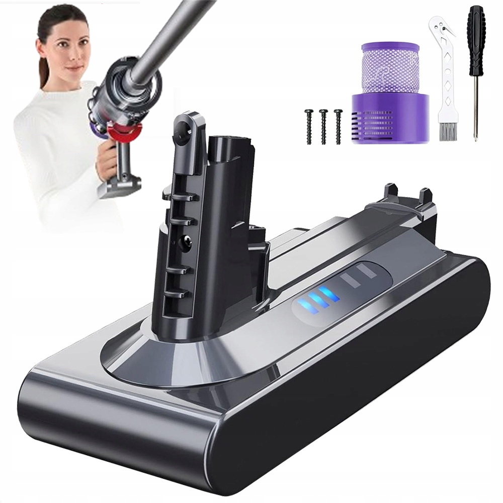 25.2V Bateria Akumulator Zasilacz Do Odkurzacza Dyson V10 Zamienna 6000 Mah