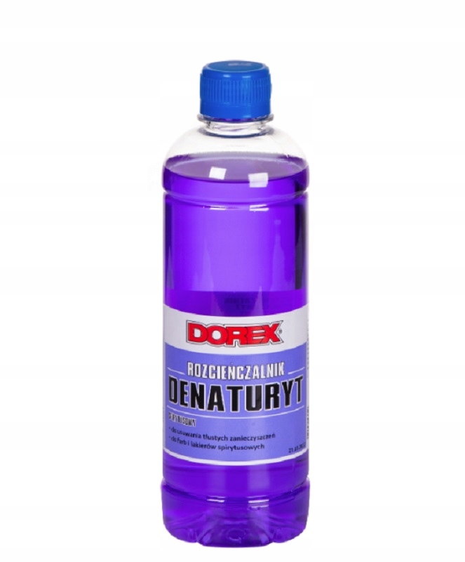 Denaturat, denaturyt rozcieńczalnik spirytusowy, fioletowy 500ml Dorex