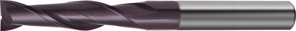 Fréza stopková extra dlouhá, Wn, celokarbidová, 2-čepelová, 6,0 mm, TiAlN